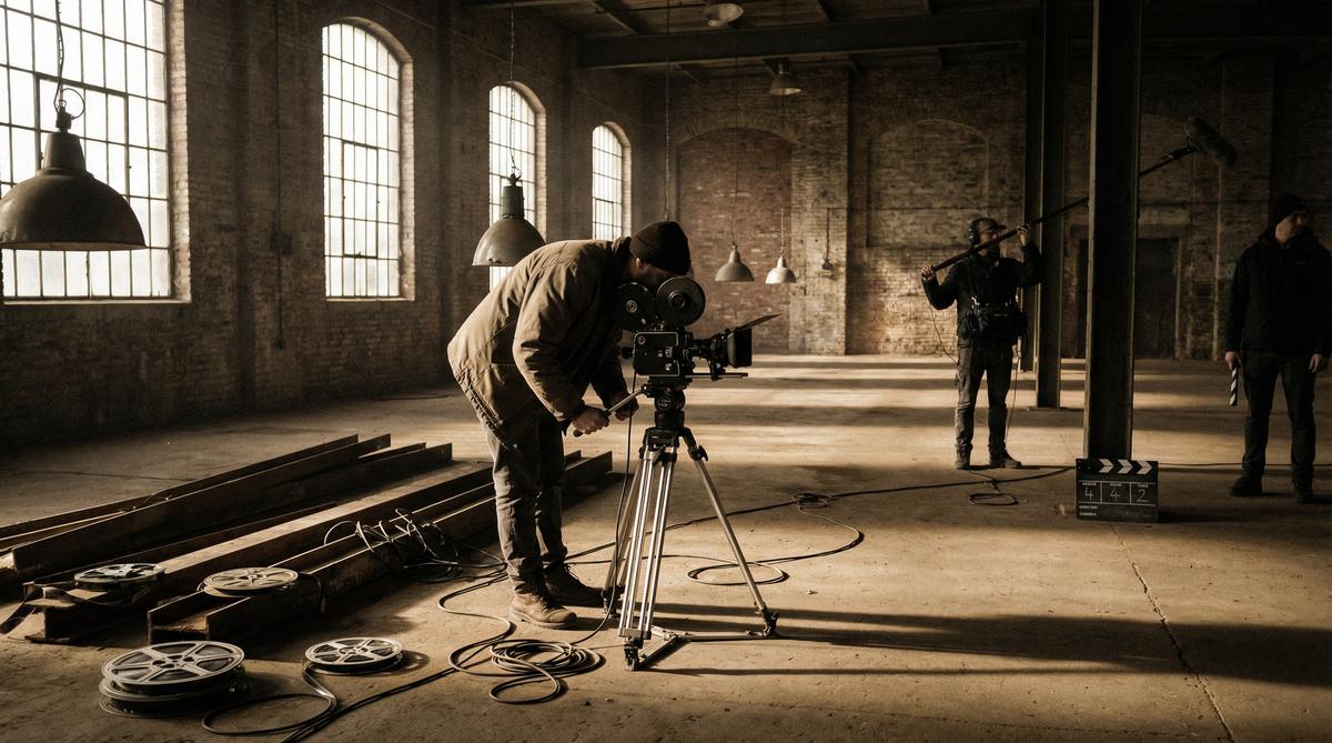 蘑菇影视创意短视频-工业仓库影像创作视频教程